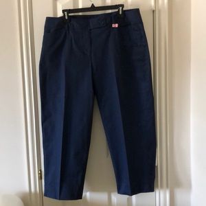 Jones New York Navy Blue Crops